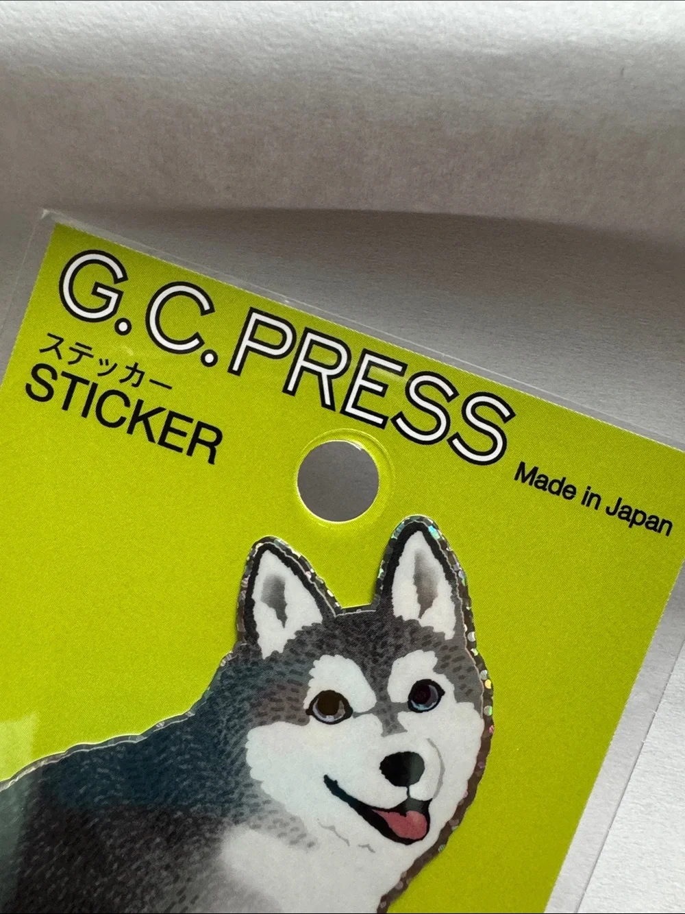 Husky Dog Sticker - Black & White